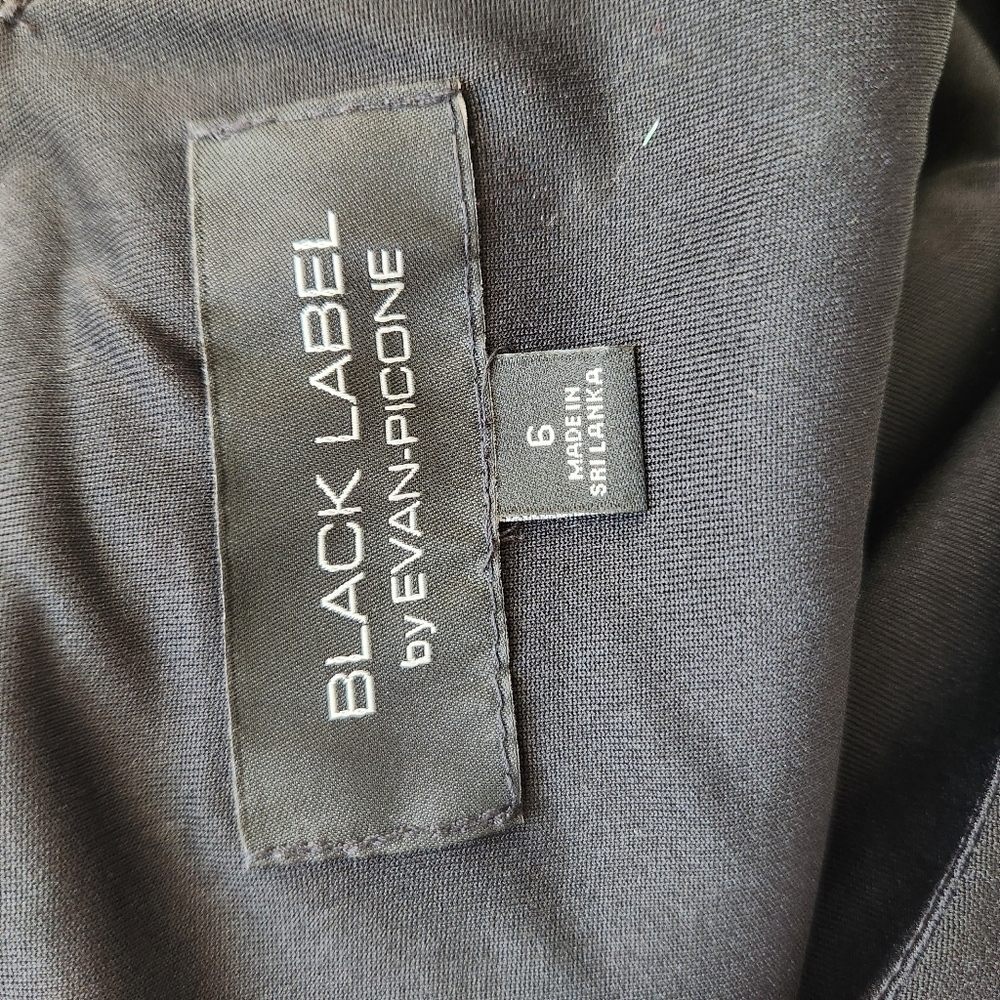 New NWT Evan Picone Black Label Black White Short Sleeve Dress size 6 - Picture 3 of 4